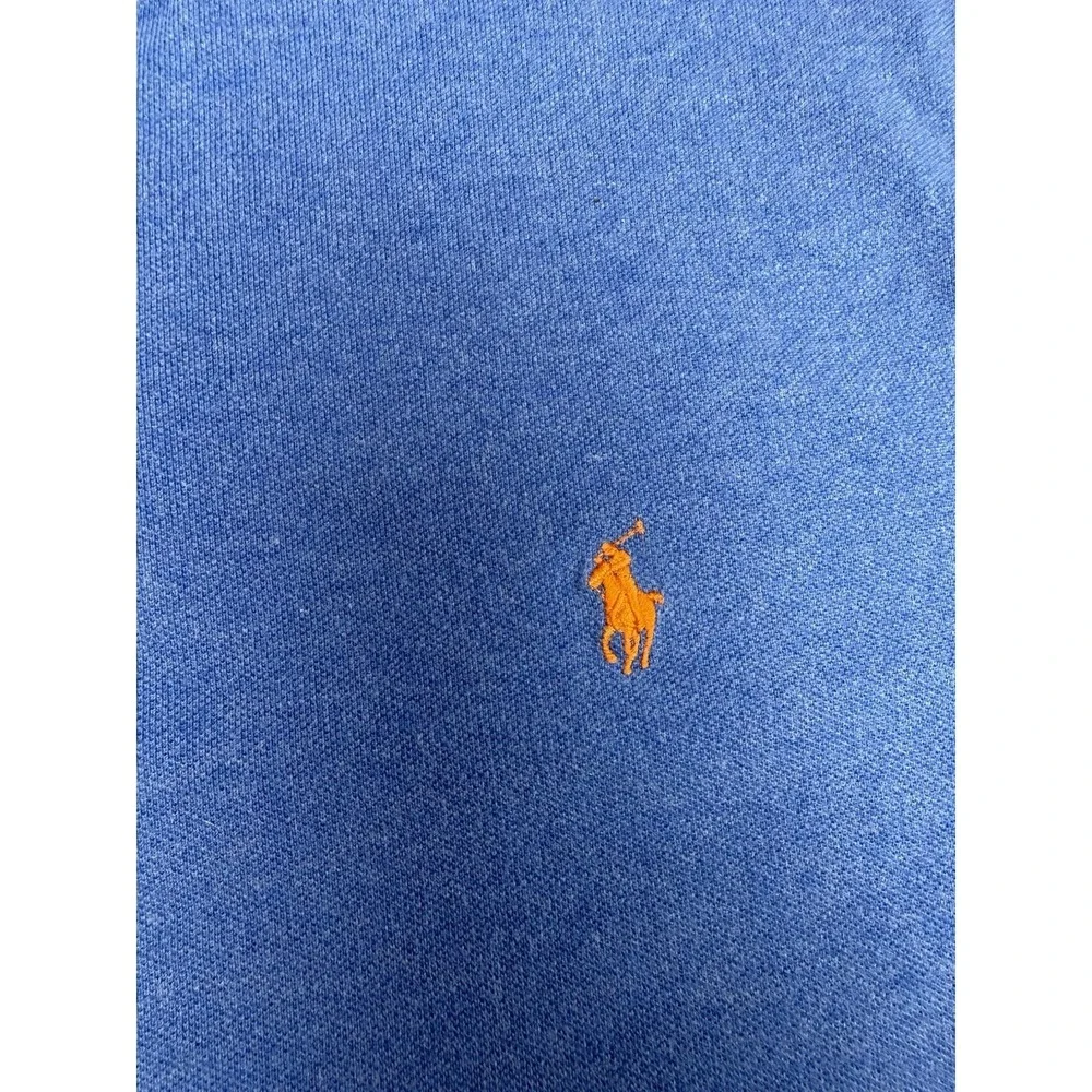 Ralph Lauren Polo Shirt‎ Mens XXL Classic Fit Blue Red Pony Pocket SS